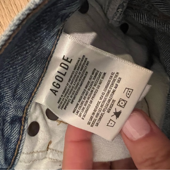 Agolde Riley Cropped Jeans 27 - Picture 6 of 7